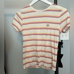 Billabong multi color crop tee